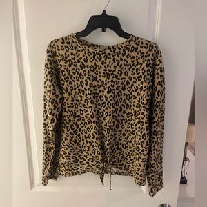 JoyJoy Long Sleeve Leopard print top